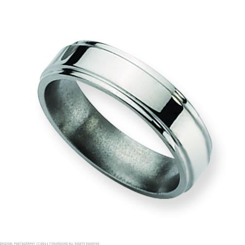 Gemini Groom & Bride Matching Couple Titanium Wedding Engagement Rings Set 6mm & 4mm Width Men Ring Size 9.5 15 Women Ring Size 